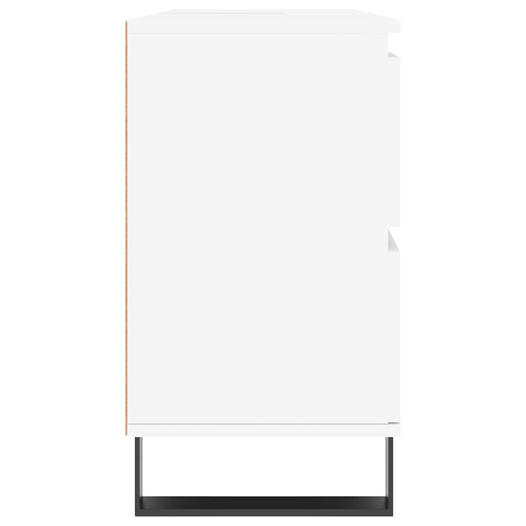 Mobile da Bagno Bianco 80x33x60 cm in Legno Multistrato | homemem39