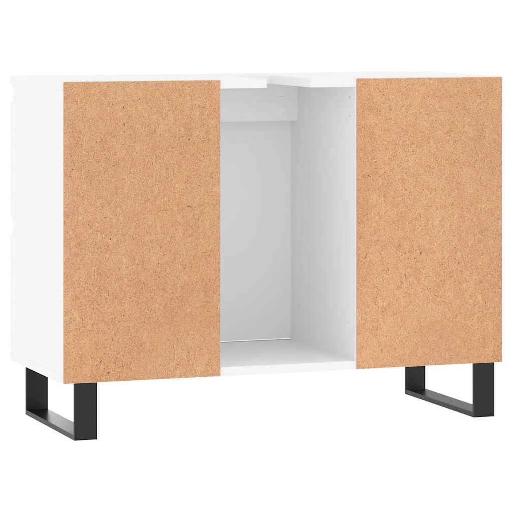 Mobile da Bagno Bianco 80x33x60 cm in Legno Multistrato | homemem39