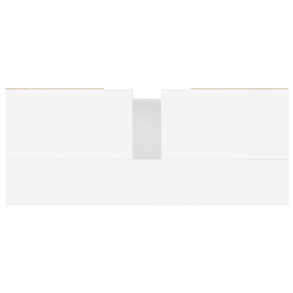 Mobile da Bagno Bianco 80x33x60 cm in Legno Multistrato