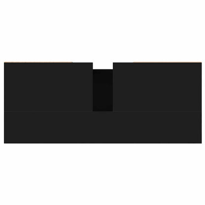 Mobile da Bagno Nero 80x33x60 cm in Legno Multistrato - homemem39