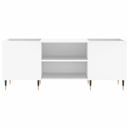 Mobile Porta Dischi Bianco 121x38x48 cm in Legno Multistrato