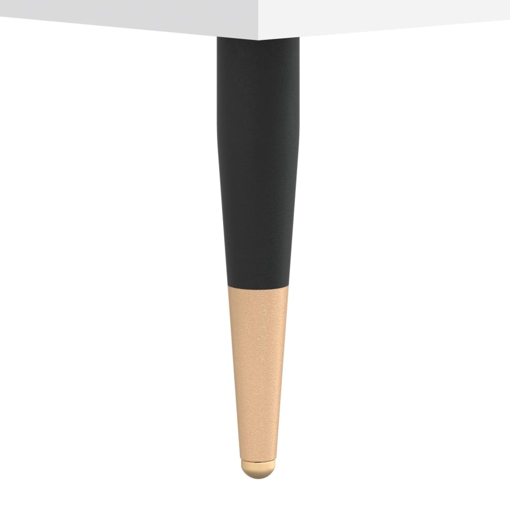 Mobile Porta Dischi Bianco 121x38x48 cm in Legno Multistrato