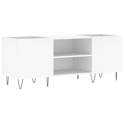 Mobile Porta Dischi Bianco 121x38x48 cm in Legno Multistrato