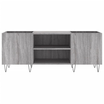 Mobile Porta Dischi Grigio Sonoma 121x38x48cm Legno Multistrato