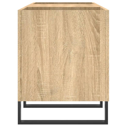 Mobile Porta Dischi Rovere Sonoma 121x38x48cm Legno Multistrato - homemem39