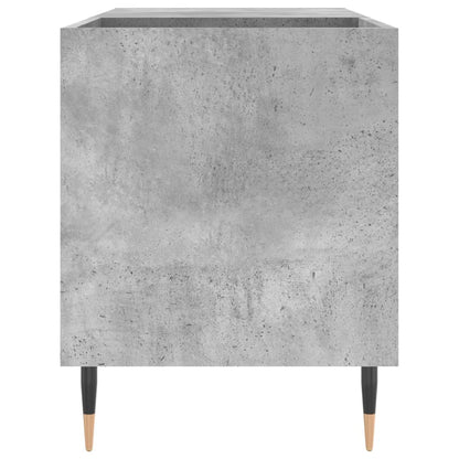 Mobile Porta Dischi Grigio Cemento 85x38x48cm Legno Multistrato