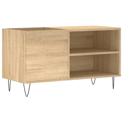 Mobile Porta Dischi Rovere Sonoma 85x38x48 cm Legno Multistrato