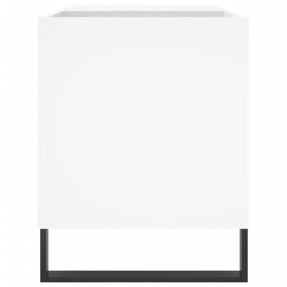 Mobile Porta Dischi Bianco 85x38x48 cm in Legno Multistrato
