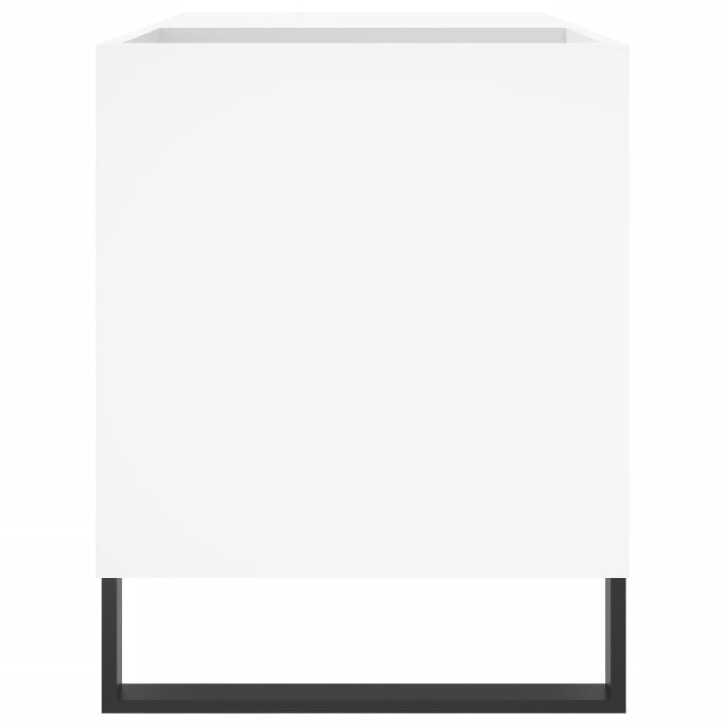 Mobile Porta Dischi Bianco 85x38x48 cm in Legno Multistrato - homemem39