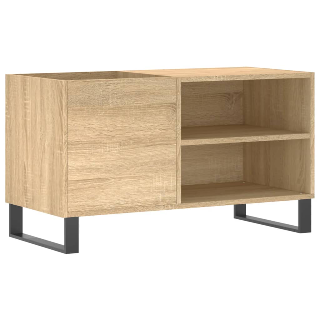 Mobile Porta Dischi Rovere Sonoma 85x38x48 cm Legno Multistrato - homemem39