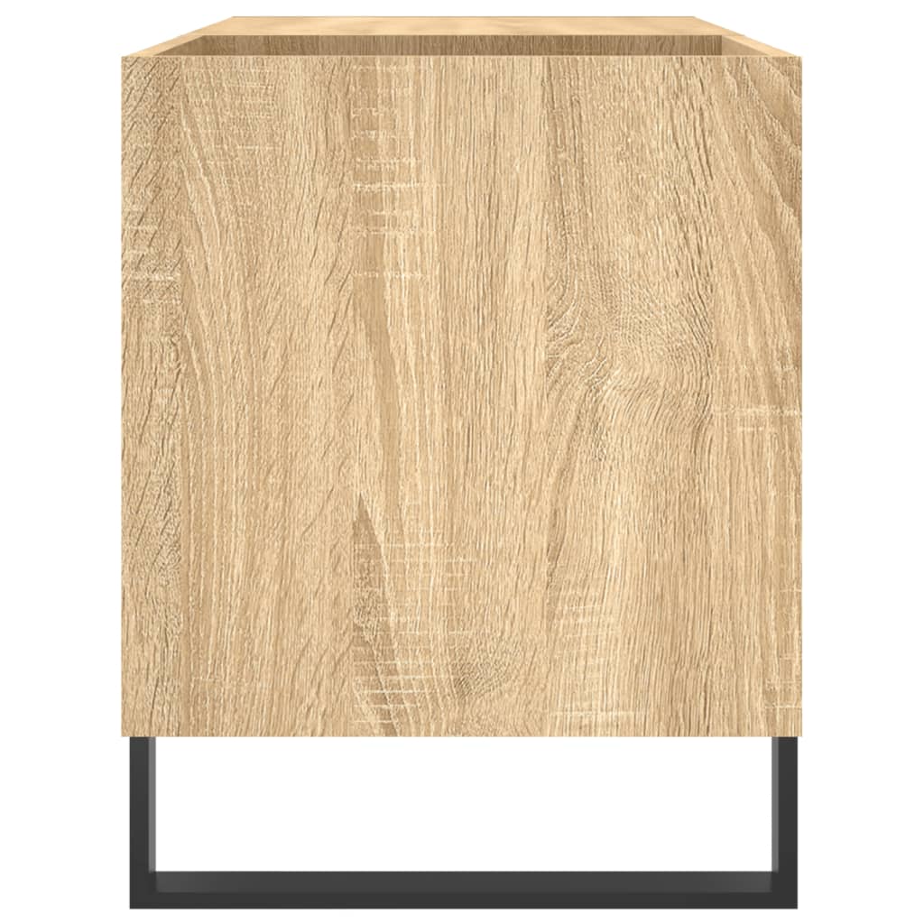 Mobile Porta Dischi Rovere Sonoma 85x38x48 cm Legno Multistrato - homemem39
