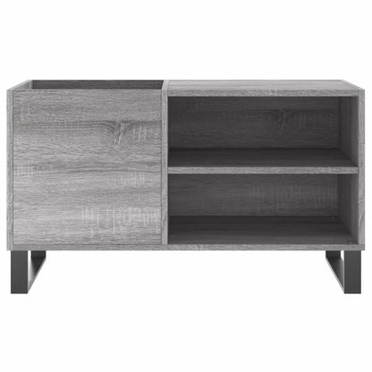 Mobile Porta Dischi Grigio Sonoma 85x38x48 cm Legno Multistrato