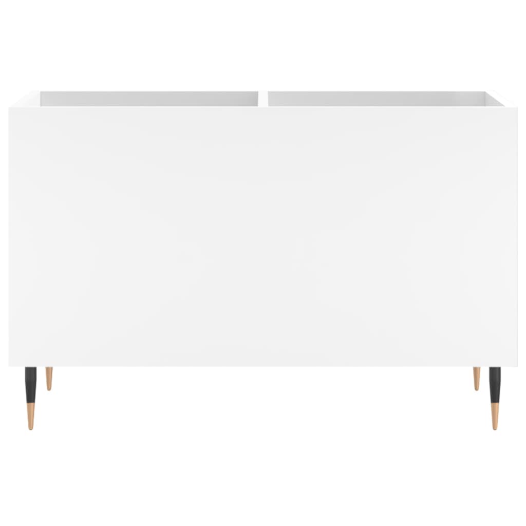 Mobile Porta Dischi Bianco 74,5x38x48 cm in Legno Multistrato