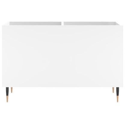 Mobile Porta Dischi Bianco 74,5x38x48 cm in Legno Multistrato