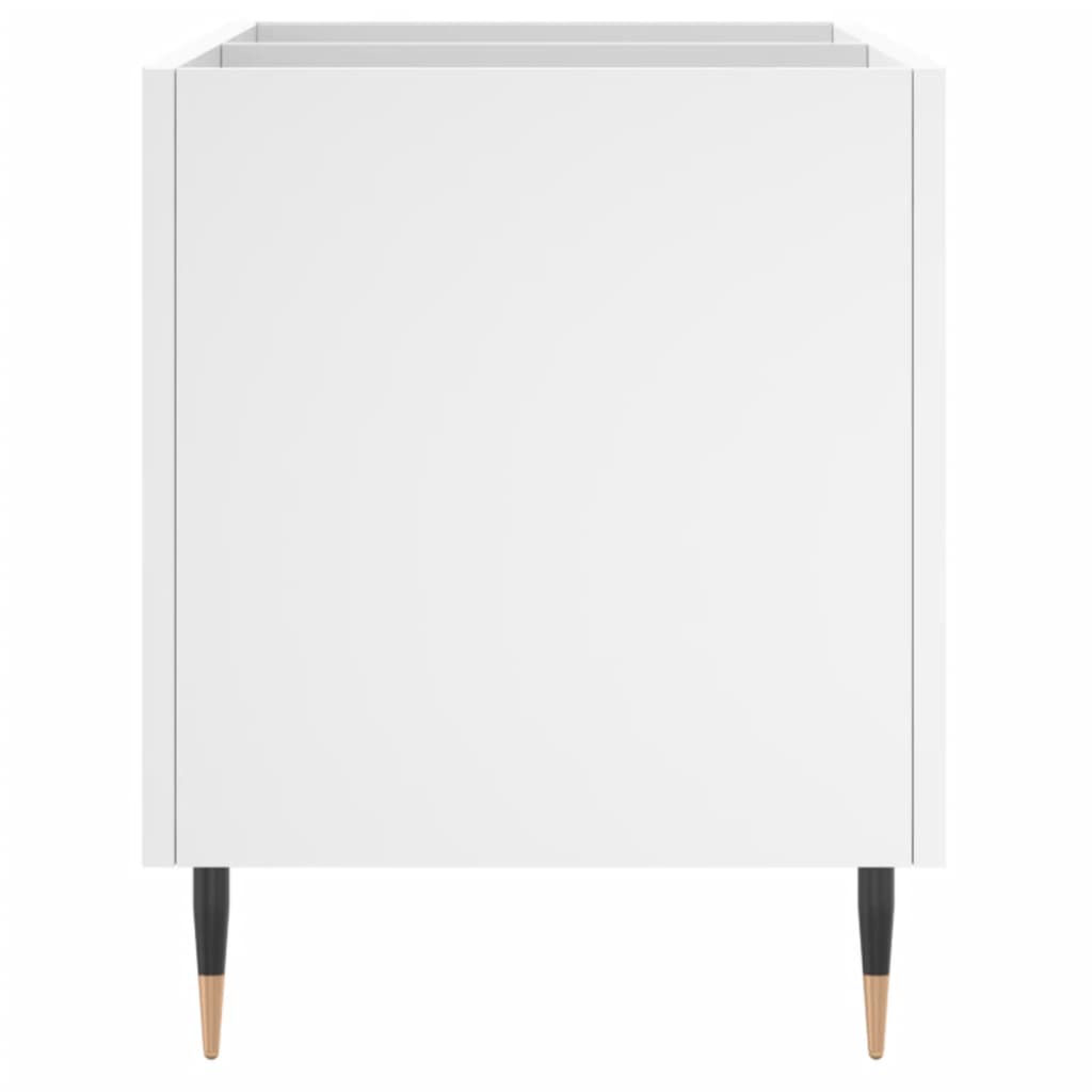 Mobile Porta Dischi Bianco 74,5x38x48 cm in Legno Multistrato