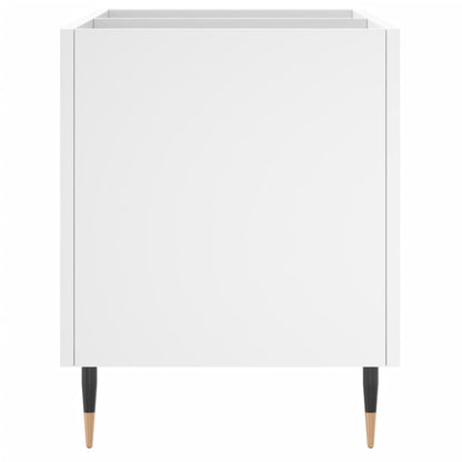 Mobile Porta Dischi Bianco 74,5x38x48 cm in Legno Multistrato