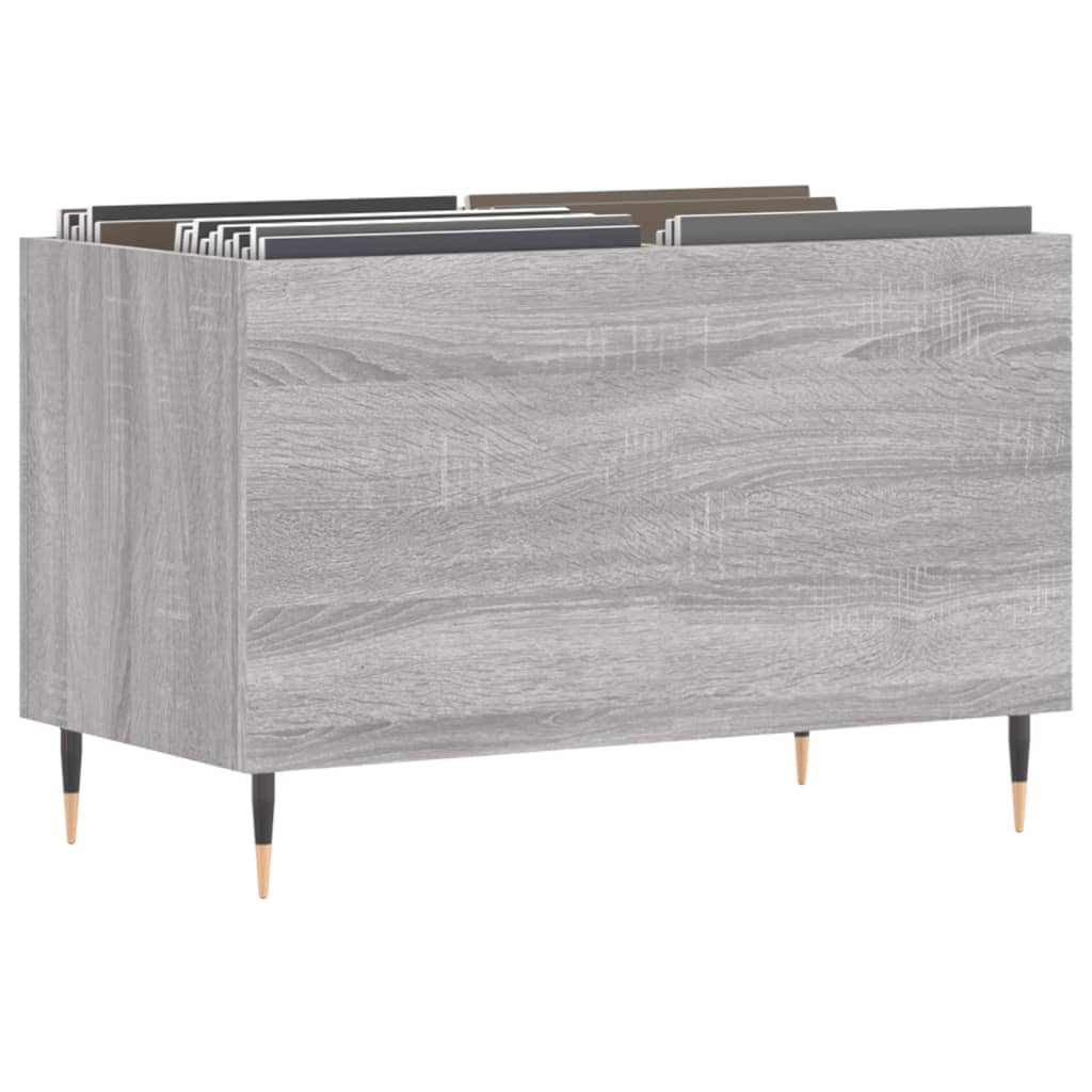 Mobile Porta Dischi Grigio Sonoma 74,5x38x48 Legno Multistrato | homemem39