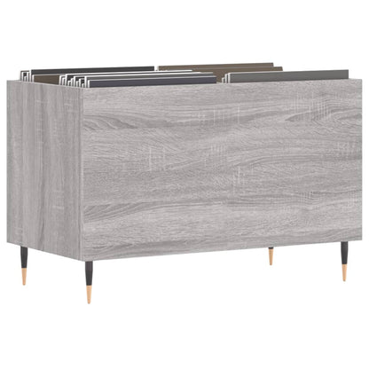 Mobile Porta Dischi Grigio Sonoma 74,5x38x48 Legno Multistrato