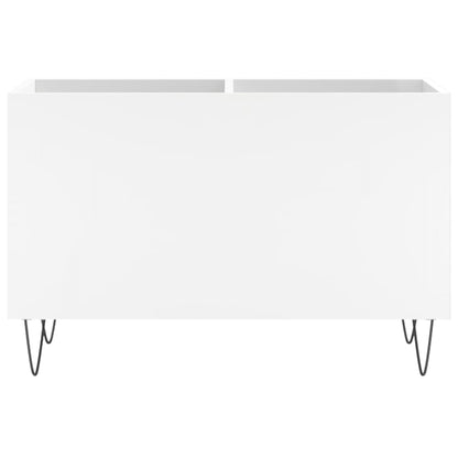 Mobile Porta Dischi Bianco 74,5x38x48 cm in Legno Multistrato