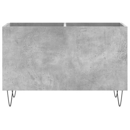 Mobile Porta Dischi Grigio Cemento 74,5x38x48 Legno Multistrato