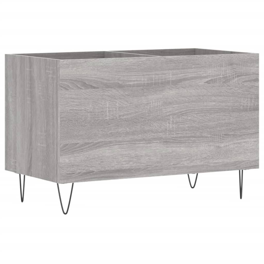 Mobile Porta Dischi Grigio Sonoma 74,5x38x48 Legno Multistrato
