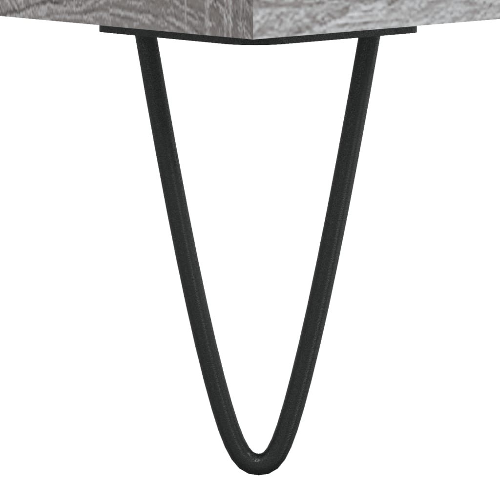 Mobile Porta Dischi Grigio Sonoma 74,5x38x48 Legno Multistrato