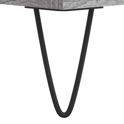 Mobile Porta Dischi Grigio Sonoma 74,5x38x48 Legno Multistrato