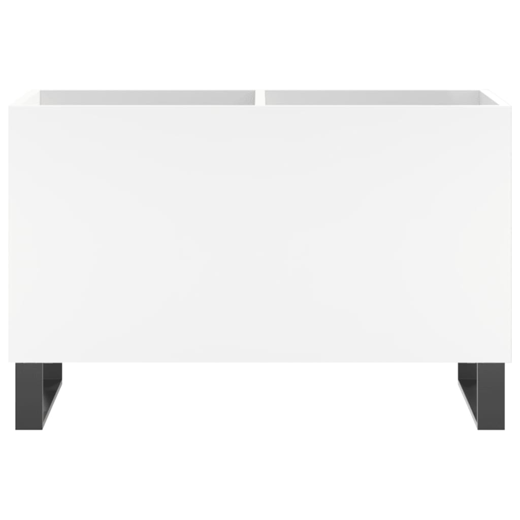Mobile Porta Dischi Bianco 74,5x38x48 cm in Legno Multistrato