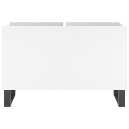 Mobile Porta Dischi Bianco 74,5x38x48 cm in Legno Multistrato
