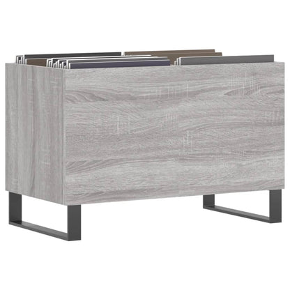 Mobile Porta Dischi Grigio Sonoma 74,5x38x48 Legno Multistrato
