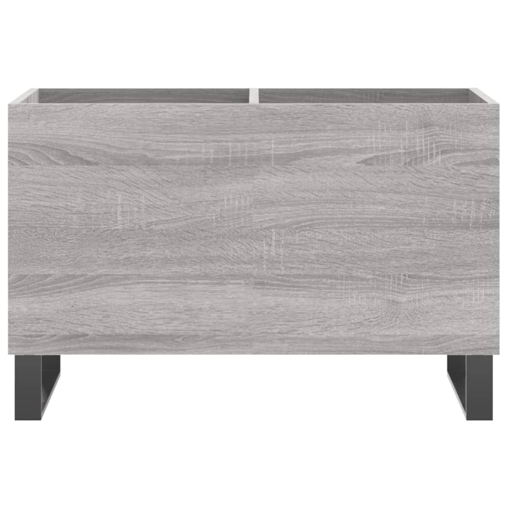 Mobile Porta Dischi Grigio Sonoma 74,5x38x48 Legno Multistrato
