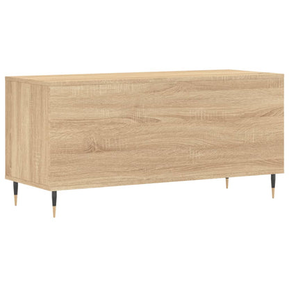 Mobile Porta Dischi Rovere Sonoma 100x38x48cm Legno Multistrato - homemem39