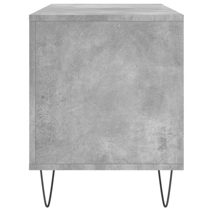 Mobile Porta Dischi Grigio Cemento 100x38x48 Legno Multistrato - homemem39