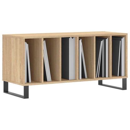 Mobile Porta Dischi Rovere Sonoma 100x38x48cm Legno Multistrato - homemem39