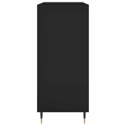 Mobile Porta Dischi Nero 84,5x38x89 cm in Legno Multistrato