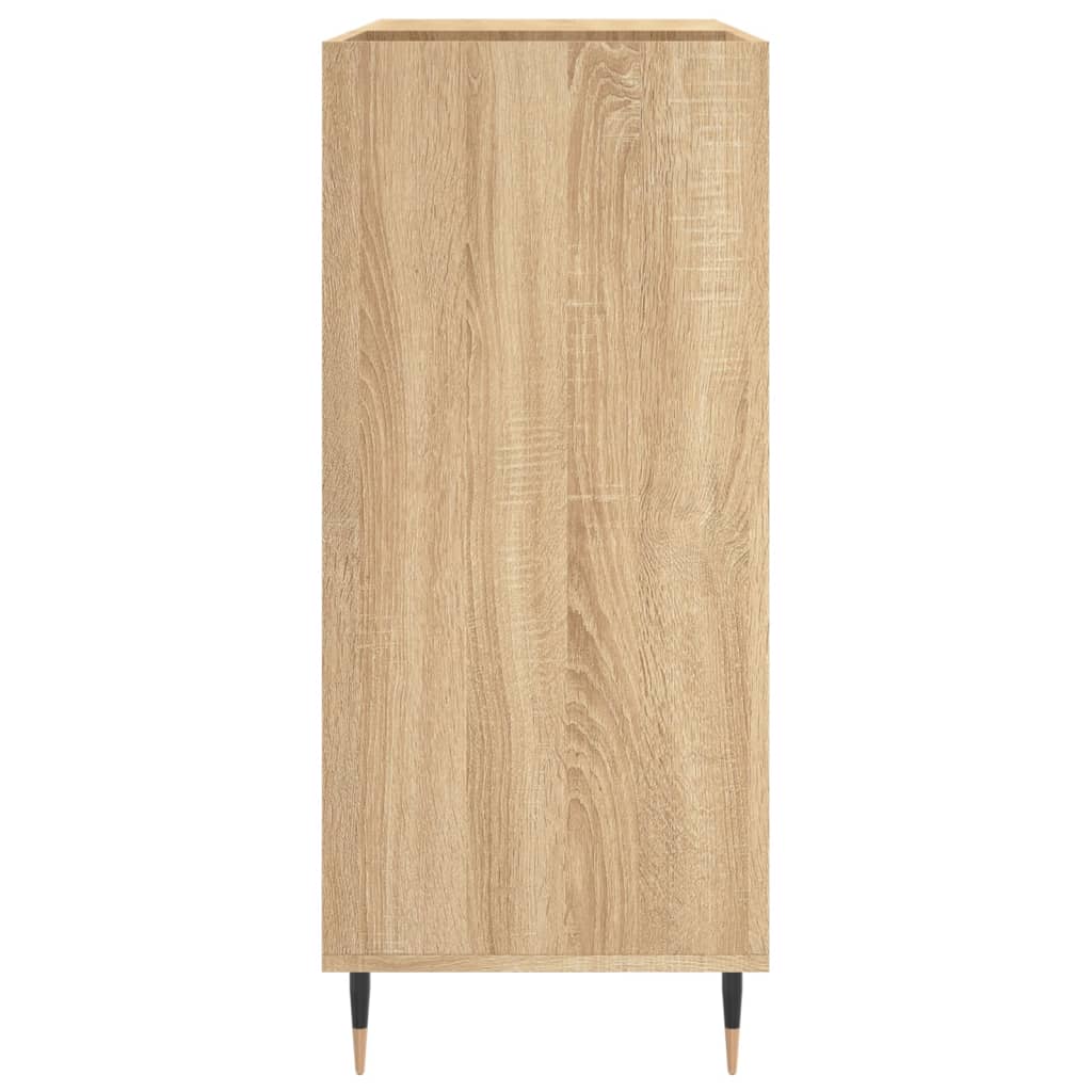 Mobile Porta Dischi Rovere Sonoma 84,5x38x89 Legno Multistrato