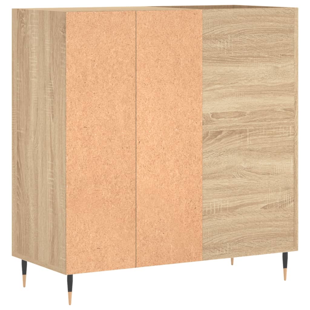 Mobile Porta Dischi Rovere Sonoma 84,5x38x89 Legno Multistrato