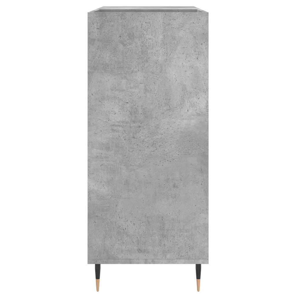 Mobile Porta Dischi Grigio Cemento 84,5x38x89 Legno Multistrato - homemem39