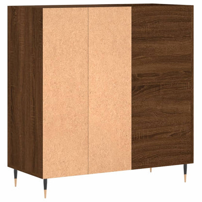 Mobile Porta Dischi Rovere Marrone 84,5x38x89 Legno Multistrato