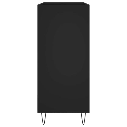 Mobile Porta Dischi Nero 84,5x38x89 cm in Legno Multistrato