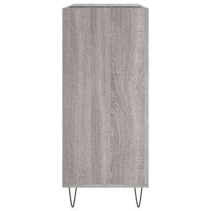 Mobile Porta Dischi Grigio Sonoma 84,5x38x89 Legno Multistrato