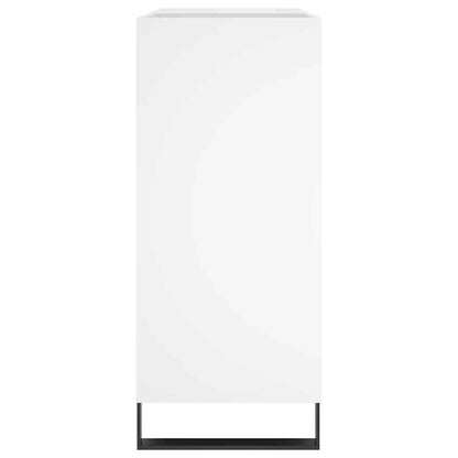 Mobile Porta Dischi Bianco 84,5x38x89 cm in Legno Multistrato