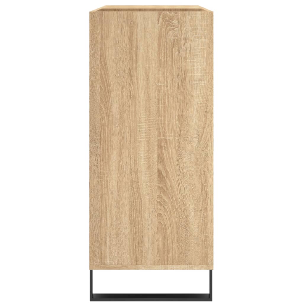 Mobile Porta Dischi Rovere Sonoma 84,5x38x89 Legno Multistrato