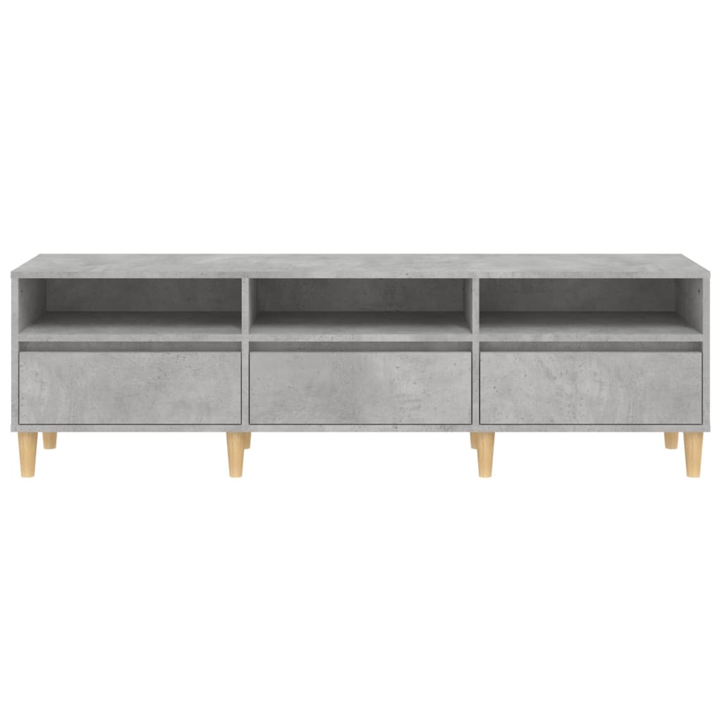 Mobile TV Grigio Cemento 150x30x44,5 cm Legno Multistrato - homemem39