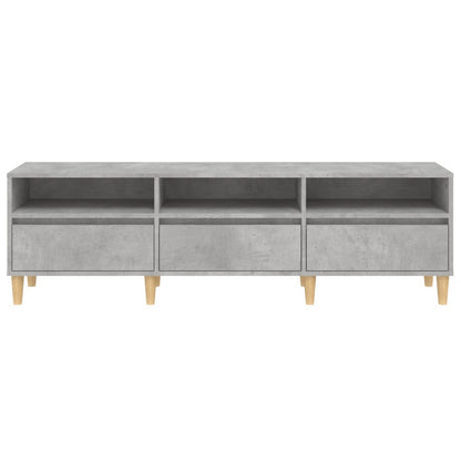 Mobile TV Grigio Cemento 150x30x44,5 cm Legno Multistrato - homemem39