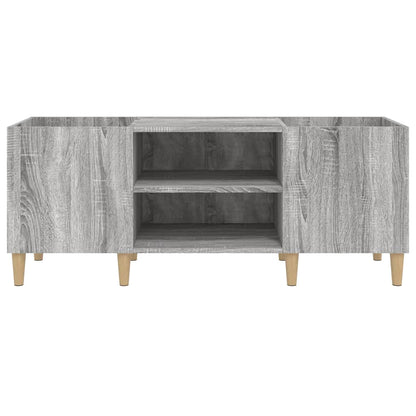 Mobile Porta Dischi Grigio Sonoma 121x38x48cm Legno Multistrato - homemem39
