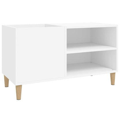 Mobile Porta Dischi Bianco 84,5x38x48 cm in Legno Multistrato - homemem39