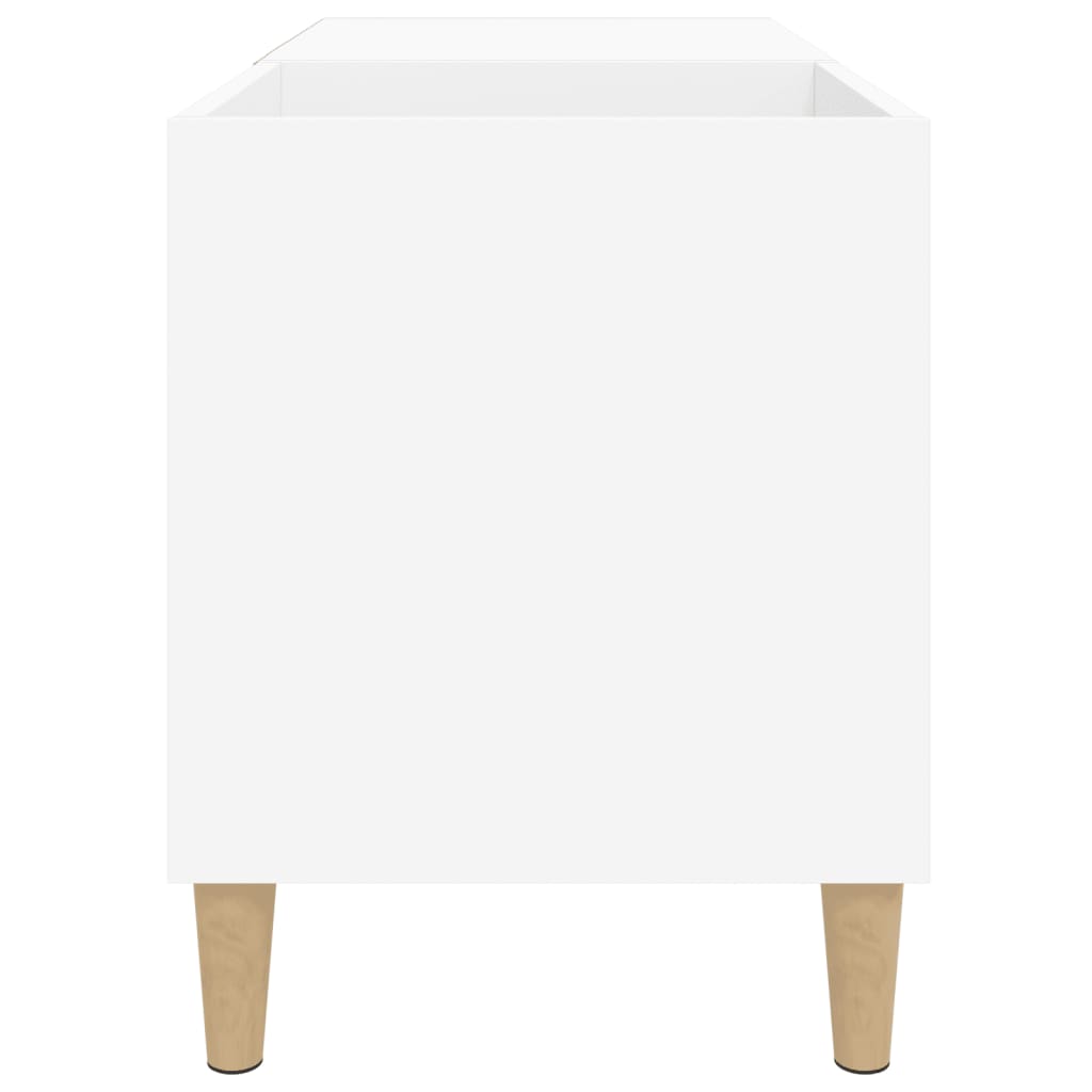 Mobile Porta Dischi Bianco 84,5x38x48 cm in Legno Multistrato