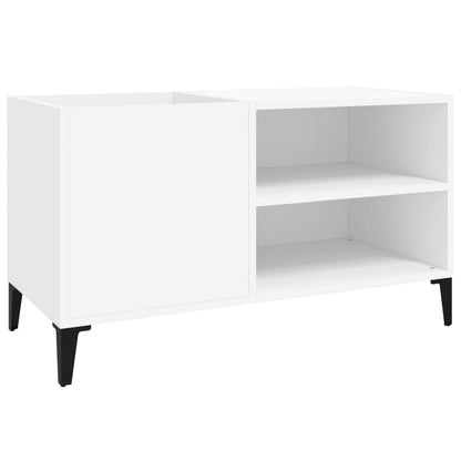 Mobile Porta Dischi Bianco 84,5x38x48 cm in Legno Multistrato - homemem39