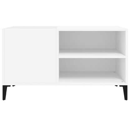 Mobile Porta Dischi Bianco 84,5x38x48 cm in Legno Multistrato - homemem39